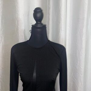 Elegant Black Long Sleeve Top